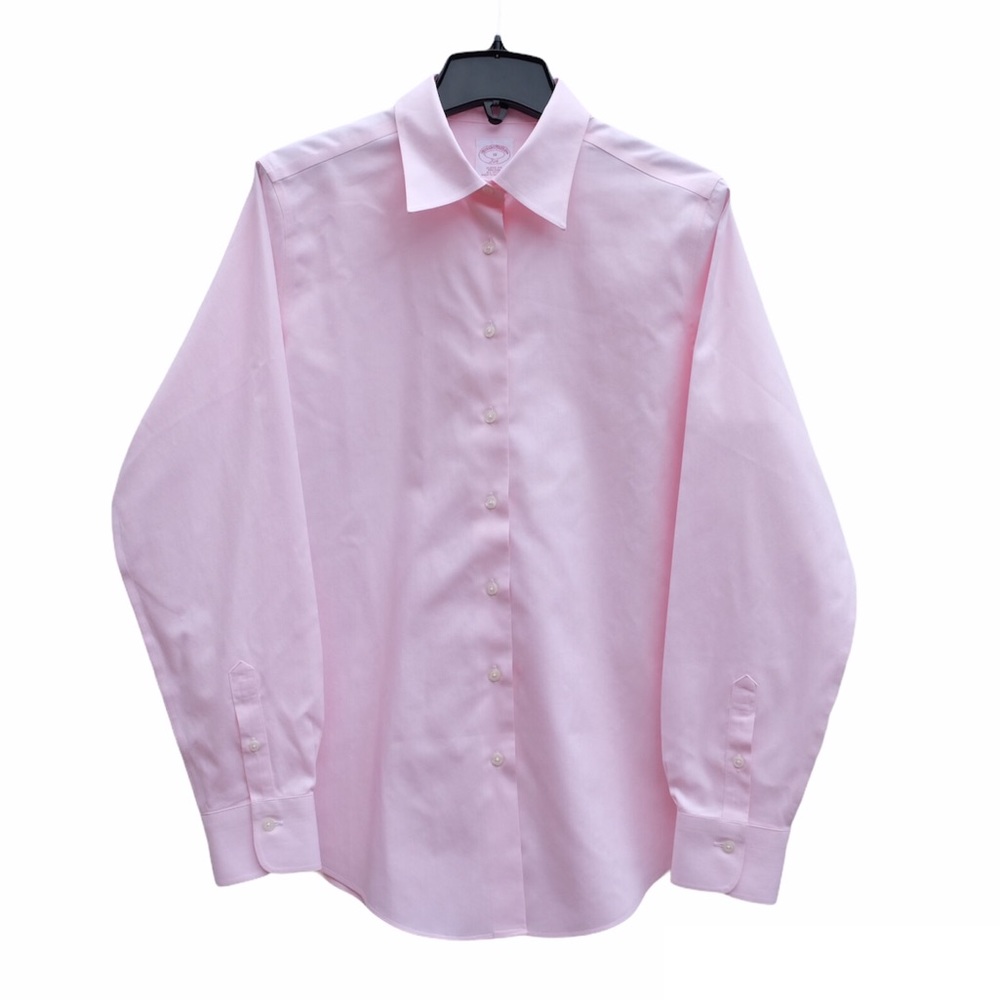Brook Brothers Dress Shirt Career Work Office Light Pink Long Sleeve Like New 10